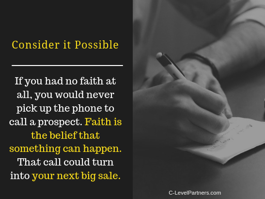 Have faith to be successful - C-LevelPartners