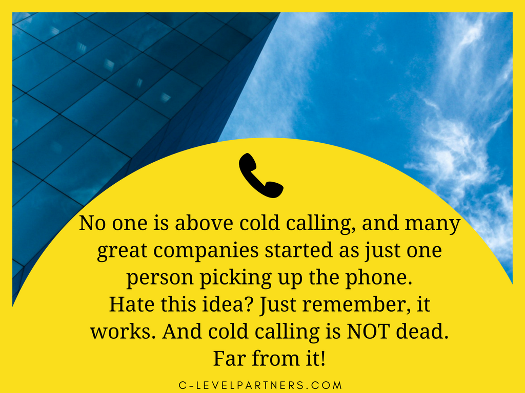 cold calling not dead
