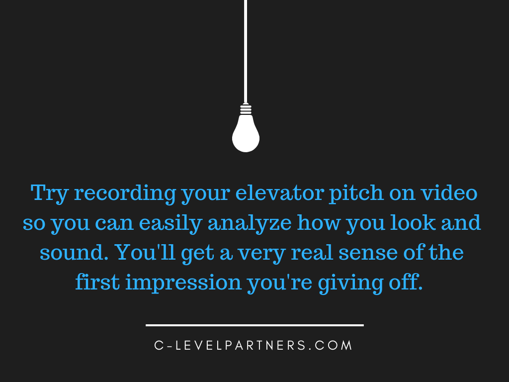 C-Level Partners Elevator Pitch