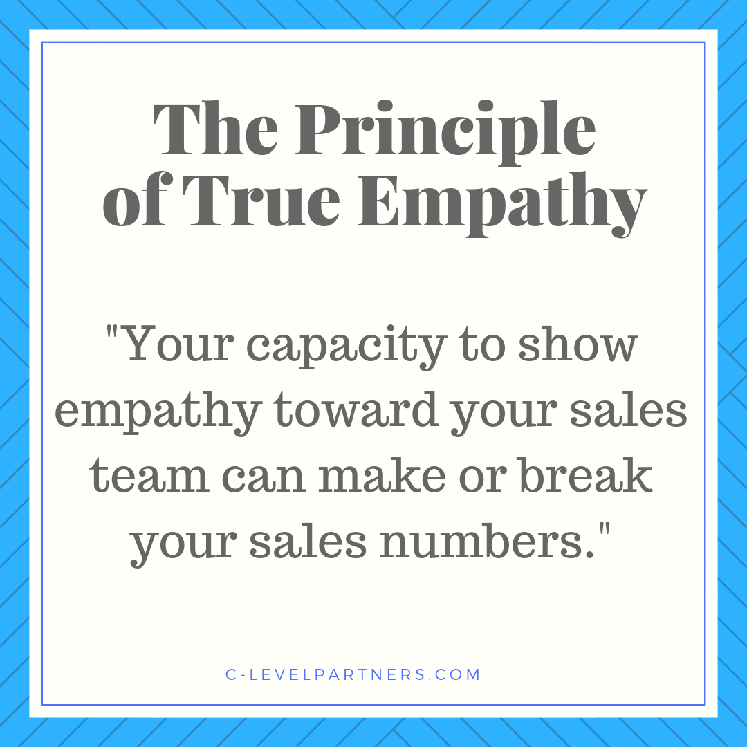 Here at C-Level Partners, we understand that the capacity to show empathy will make or break your sales numbers.