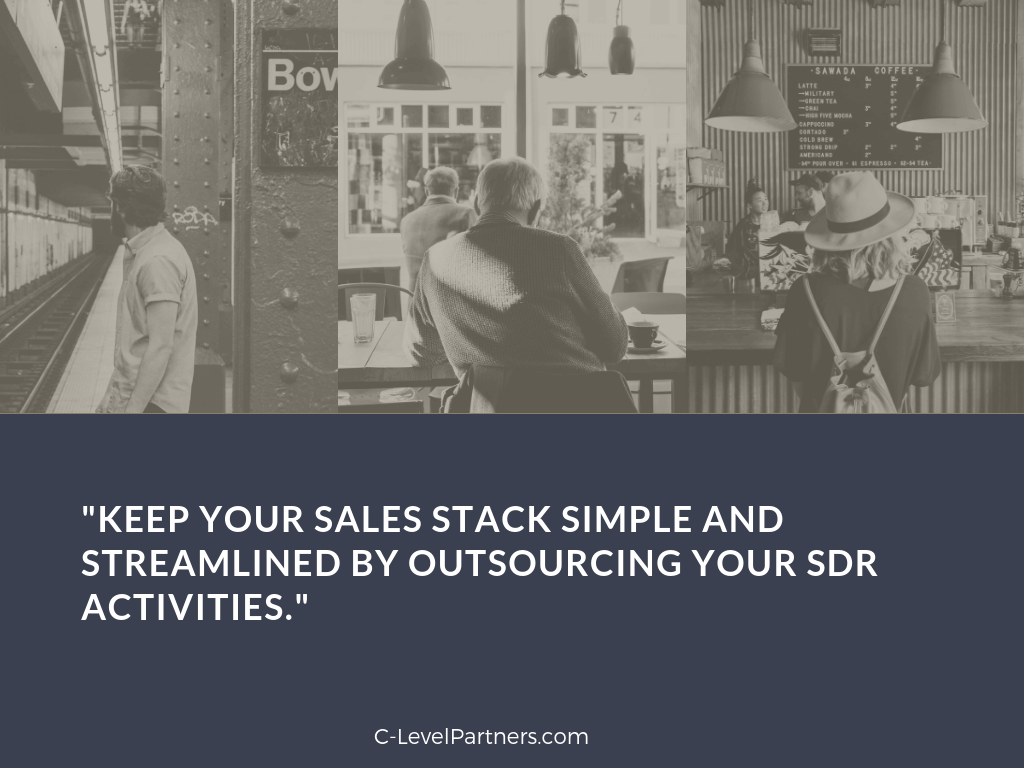 keep your sales stack simple by outsourcing your appointment setting