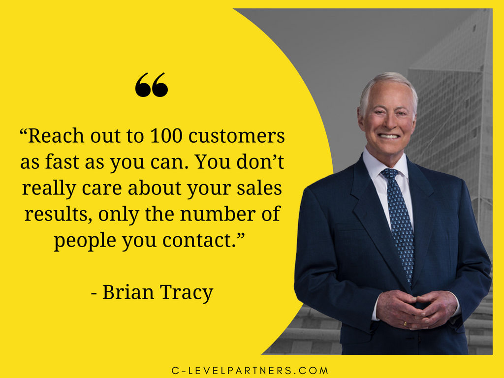 cold calling quote brian tracy